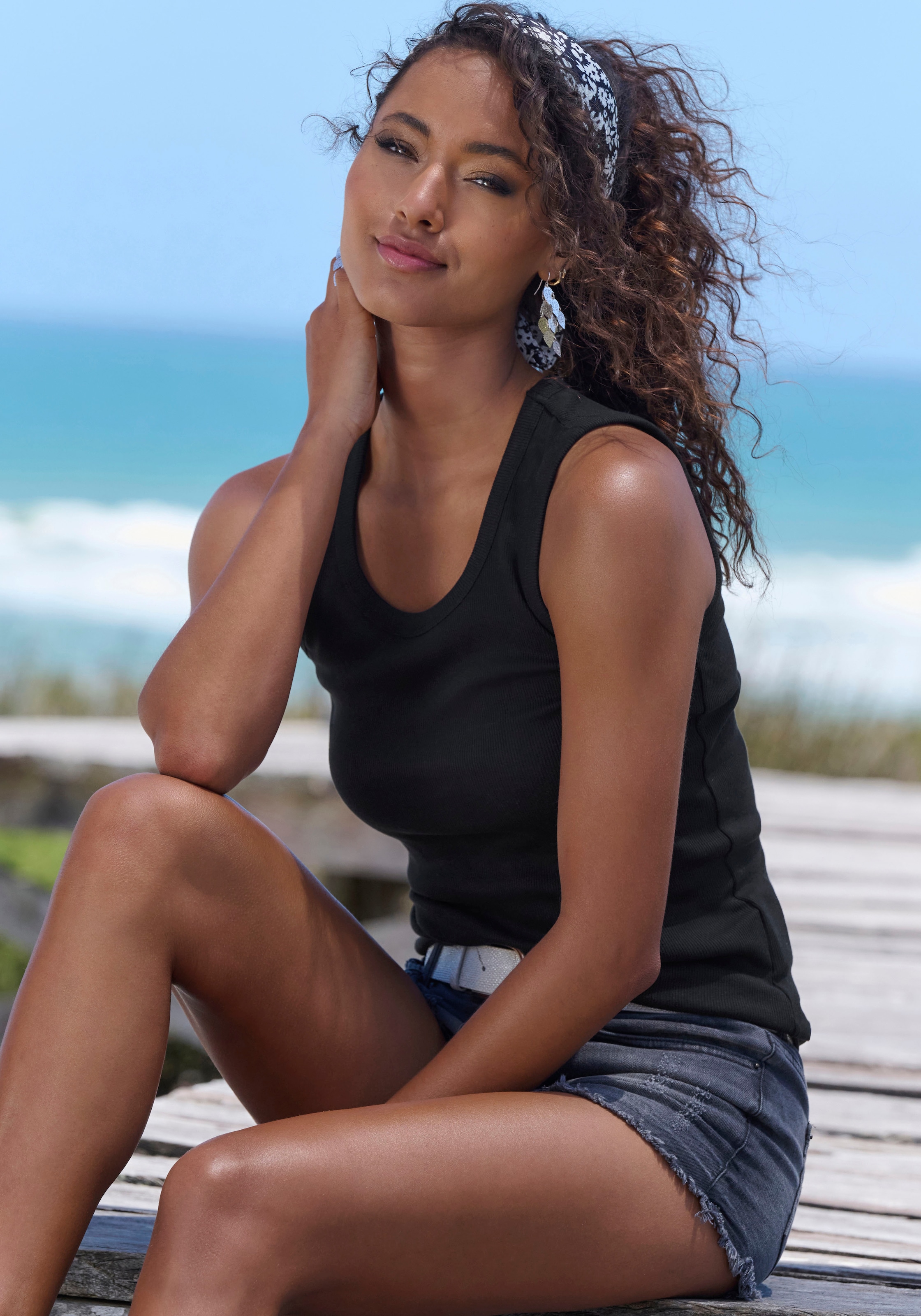 Vivance Tanktop »aus weichem Rippen-Jersey« 2er-Pack,