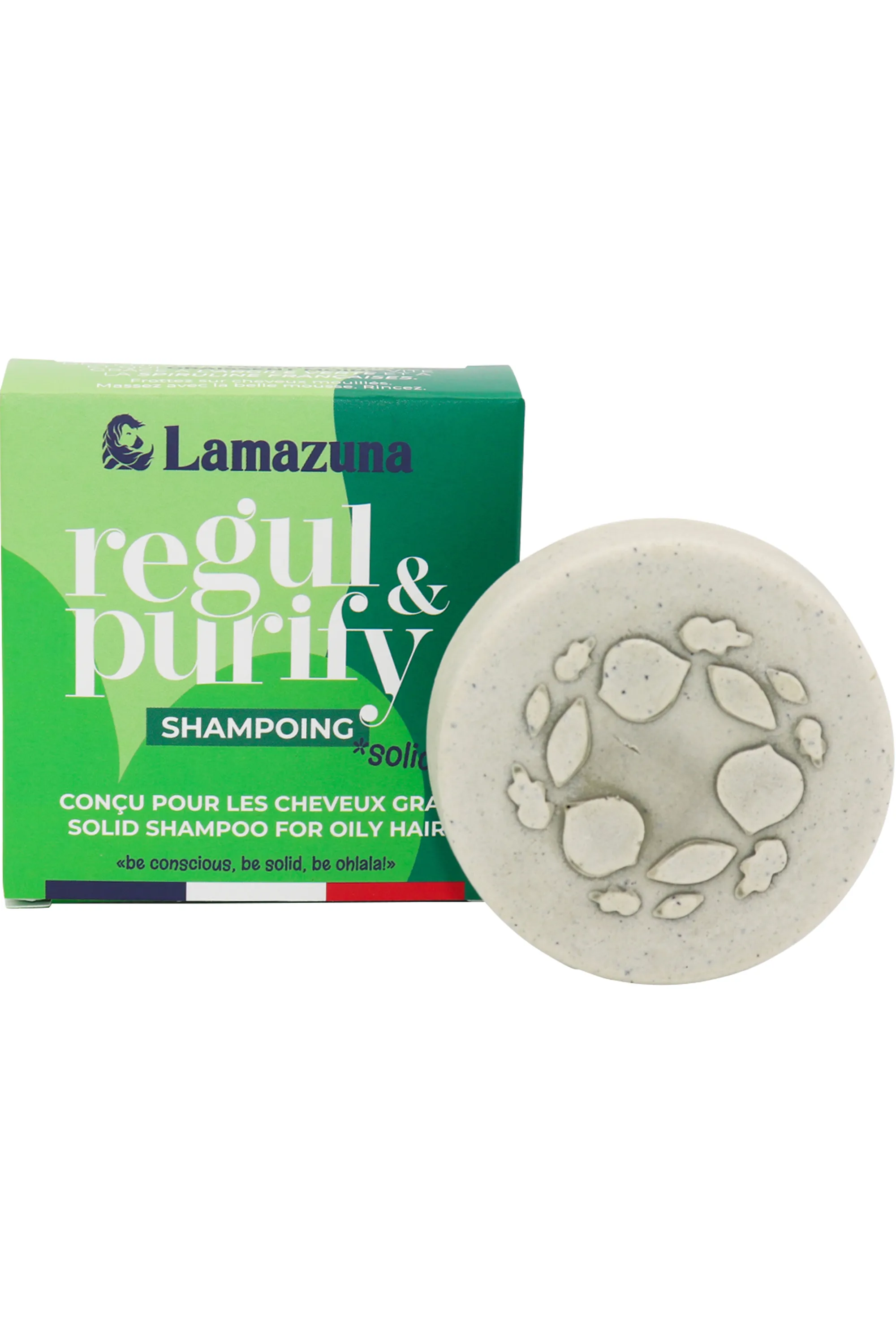 Lamazuna Shampoing solide cheveux gras Regul & Purify-70 ml