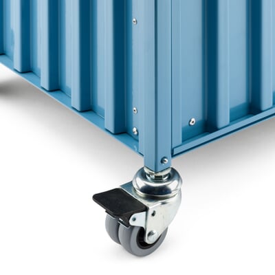 Füße und Rollen zu Container DS, Rollen, verzinkt