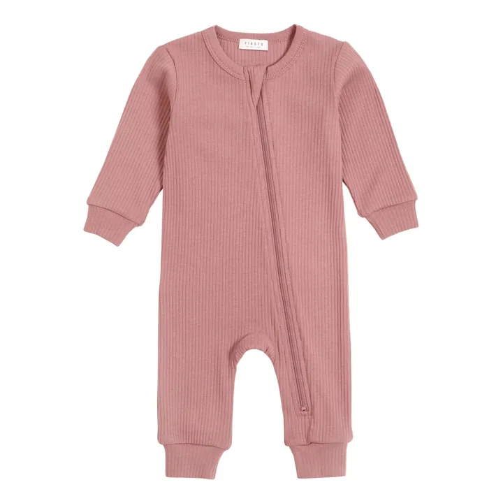 Petit Lem Pyjama Une Pièce Rib | Rose