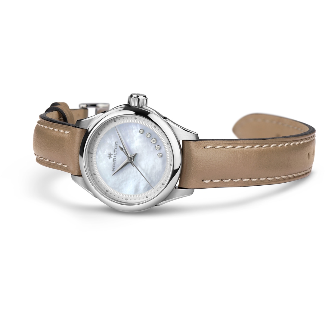 Hamilton Jazzmaster Lady Diamonds Perlmutt 26mm