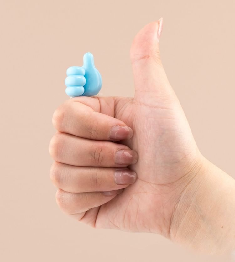 Worthbuy - Set van 4: Thumb Up Plastic Make-up Spatel Houder
