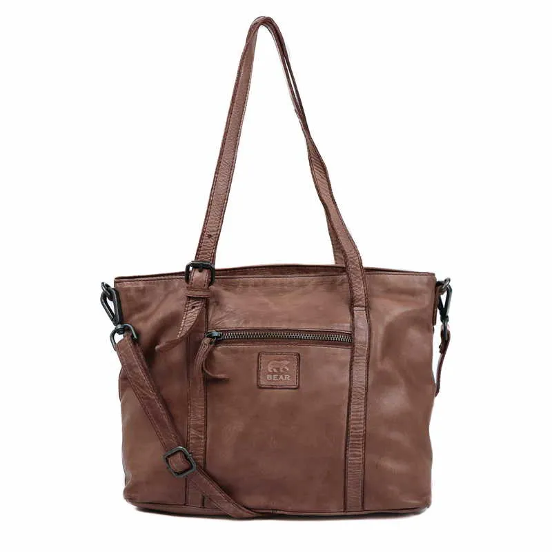 BEAR DESIGN Shopper Mittelbraun Leder