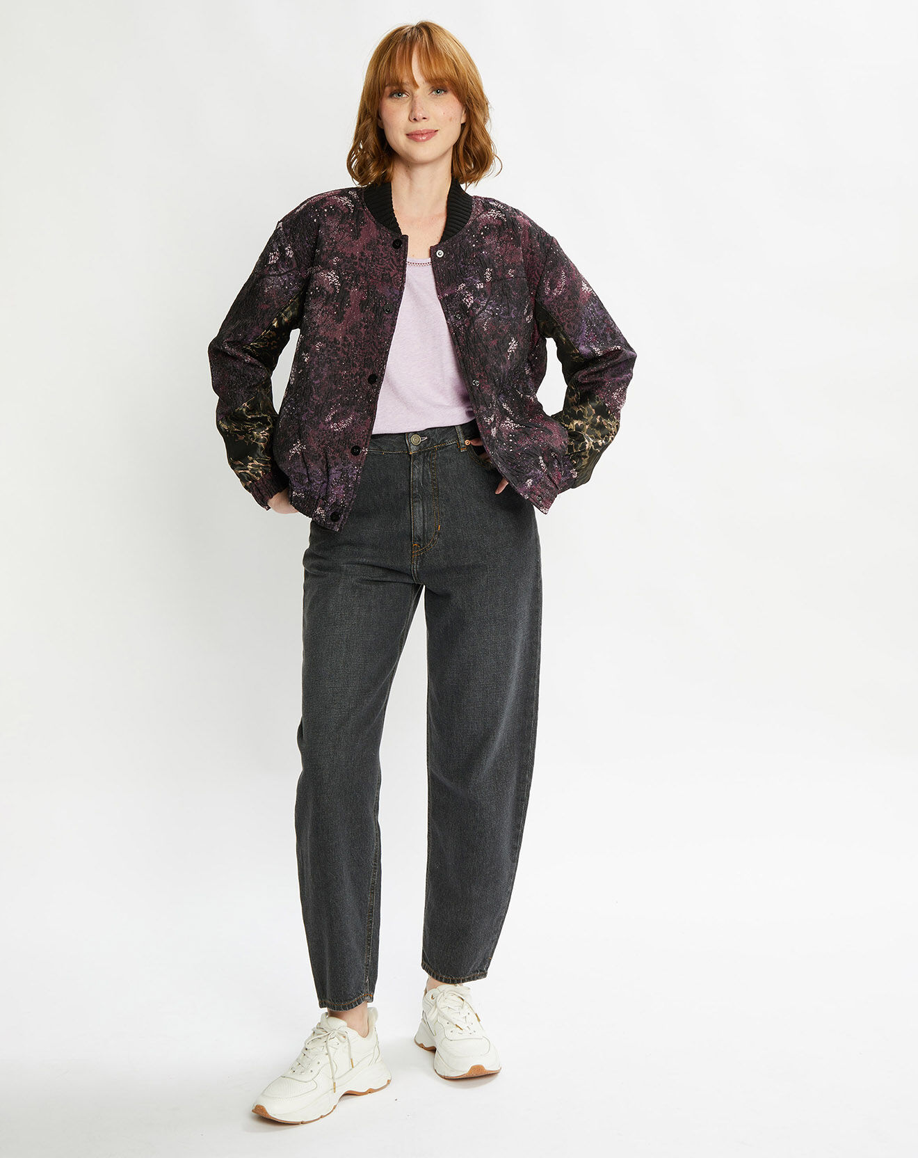 Scotch & Soda Jean Balloon Ample gris foncé