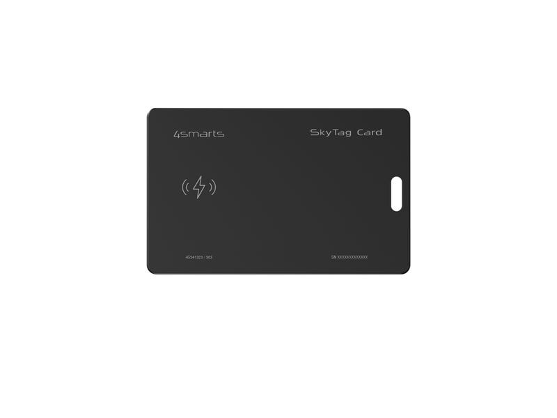 4smarts Schlüsselfinder Skytag Card ReCharge Standort-Finder SkyTag Card ReCharge, schwarz,