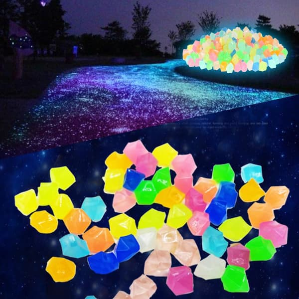 150 stk Selvlysende Steiner - Glow in the Dark Dekorasjon