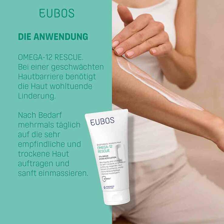 Eubos Omega-12 Rescue 12 % Omega Hydroactiv Lotion, 200 ml