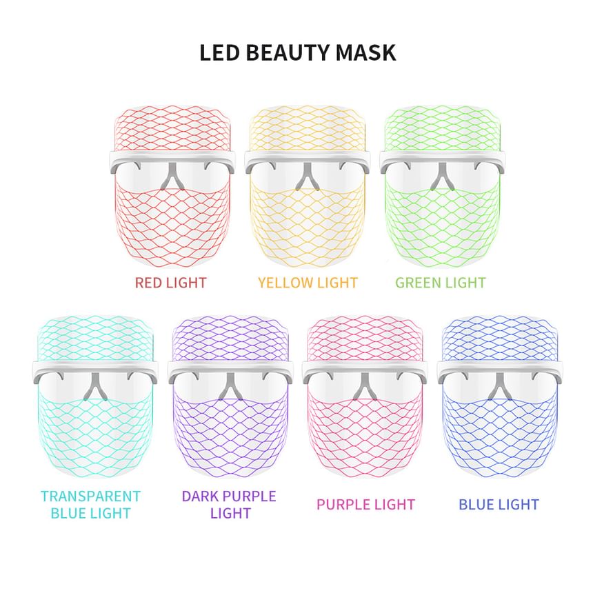 Beautyronics - USB-oplaadbaar LED-lichttherapie-gezichtsmasker (verschillende ontwerpen)