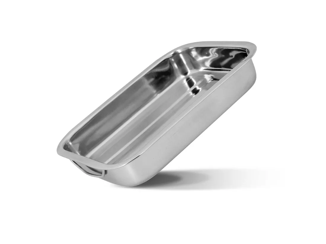 Menastyl - Plat A Four Rectangle Harry 35x25cm En Inox Avec Poignees