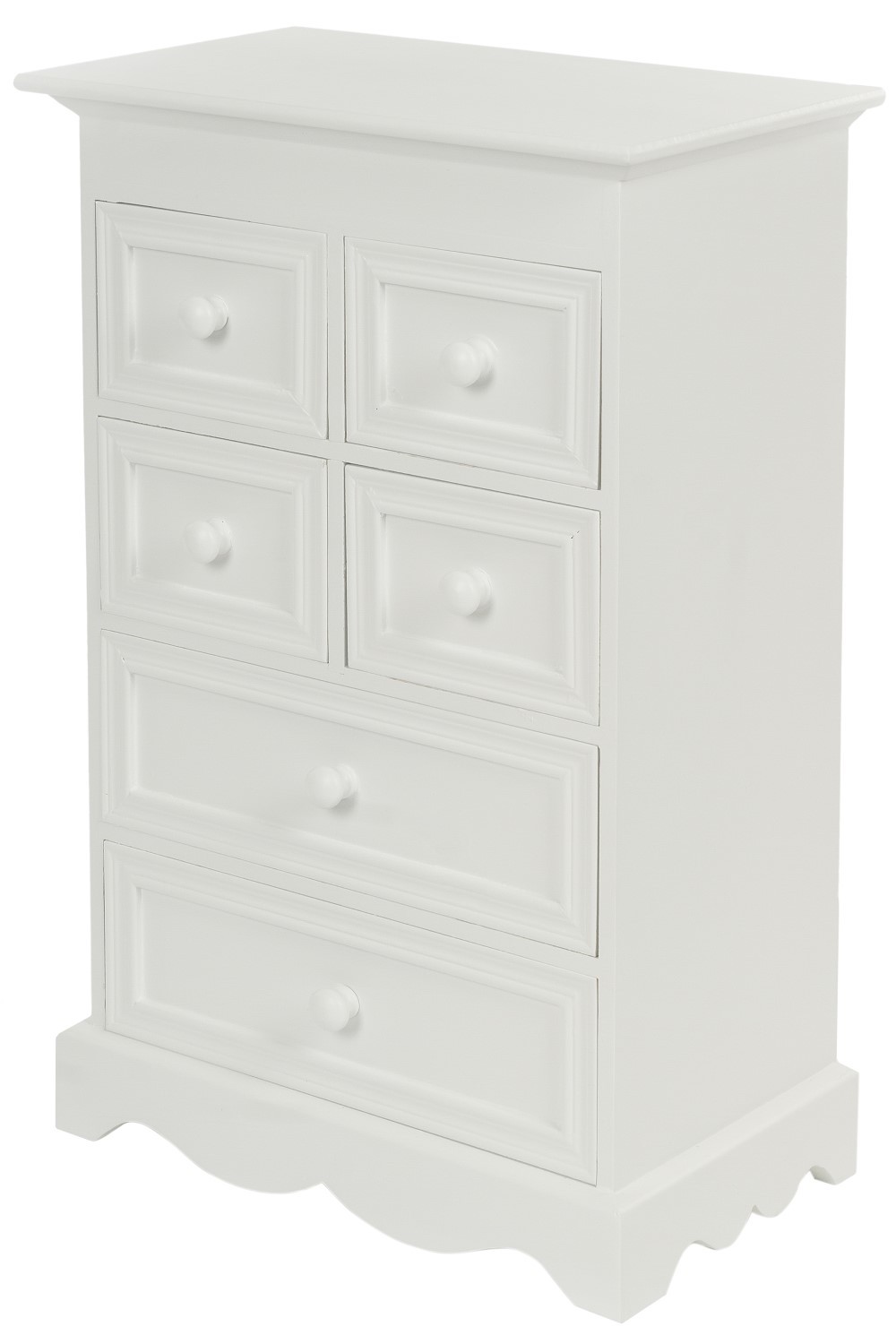 Schmuckkommode KLASSIK - weiß antik - 55 cm hoch