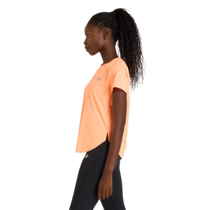 New Balance Dame T-shirts Race Day Ultra Light SS Tee Orange