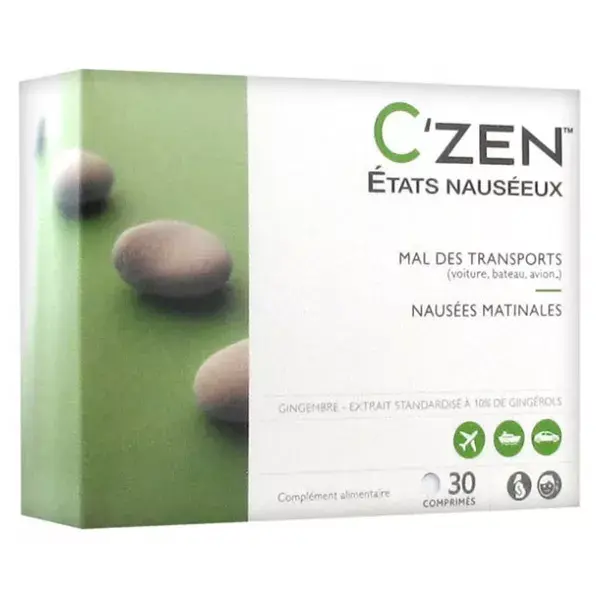 Bausch & Lomb C'zen Alívio da Náusea 30 comprimidos