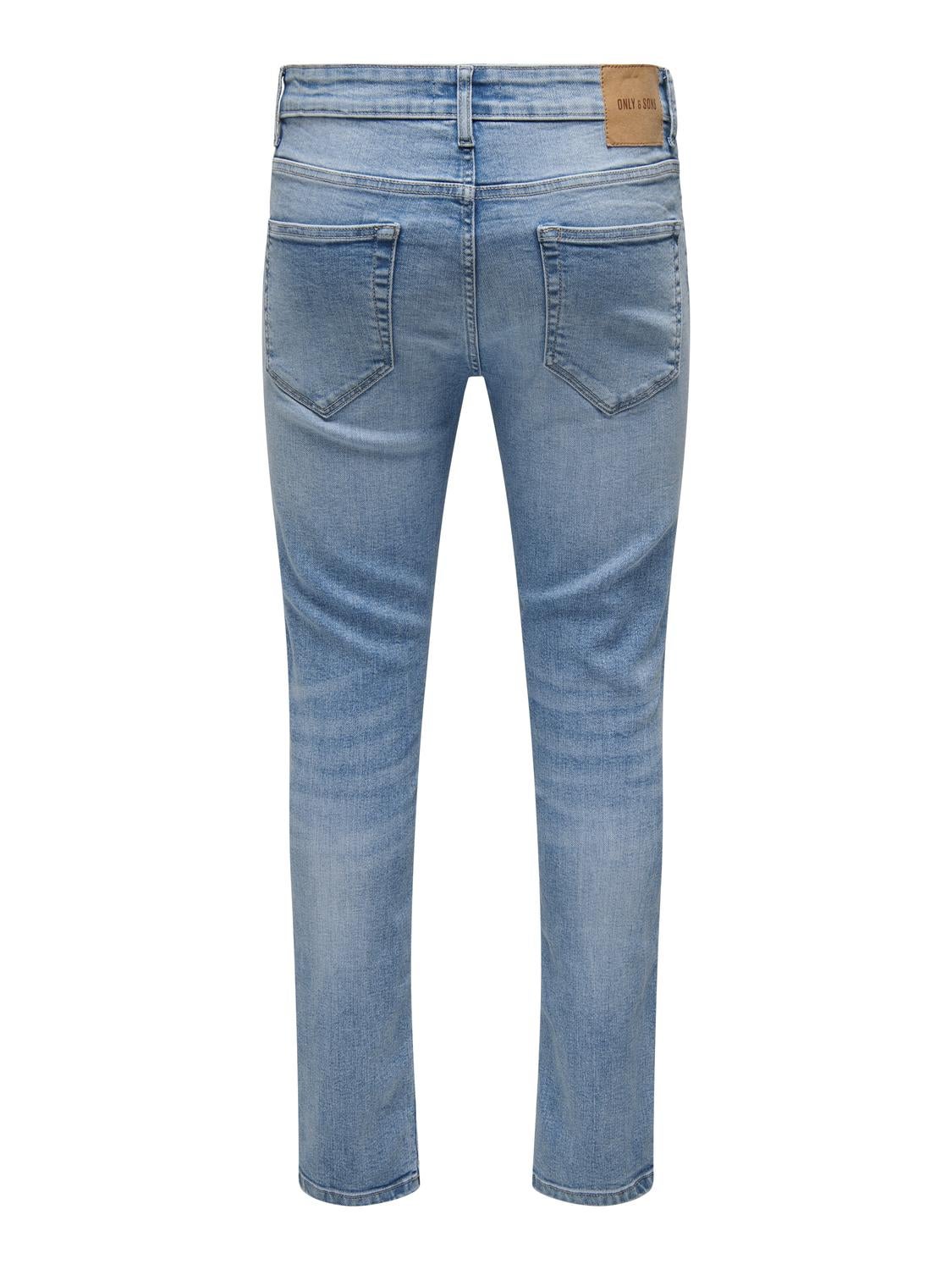 ONSLOOM Niedrige Taille Slim Fit Jeans Light Medium Blue Denim