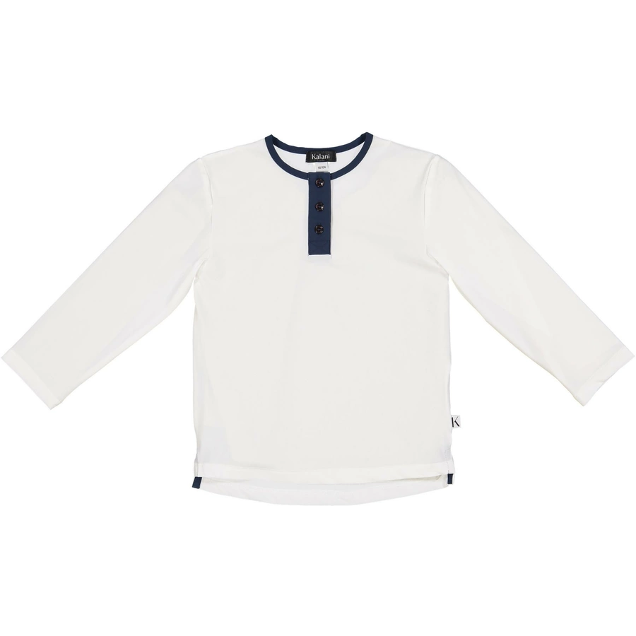 Kalani Sunwear Langarmshirt Kiwi White and blue