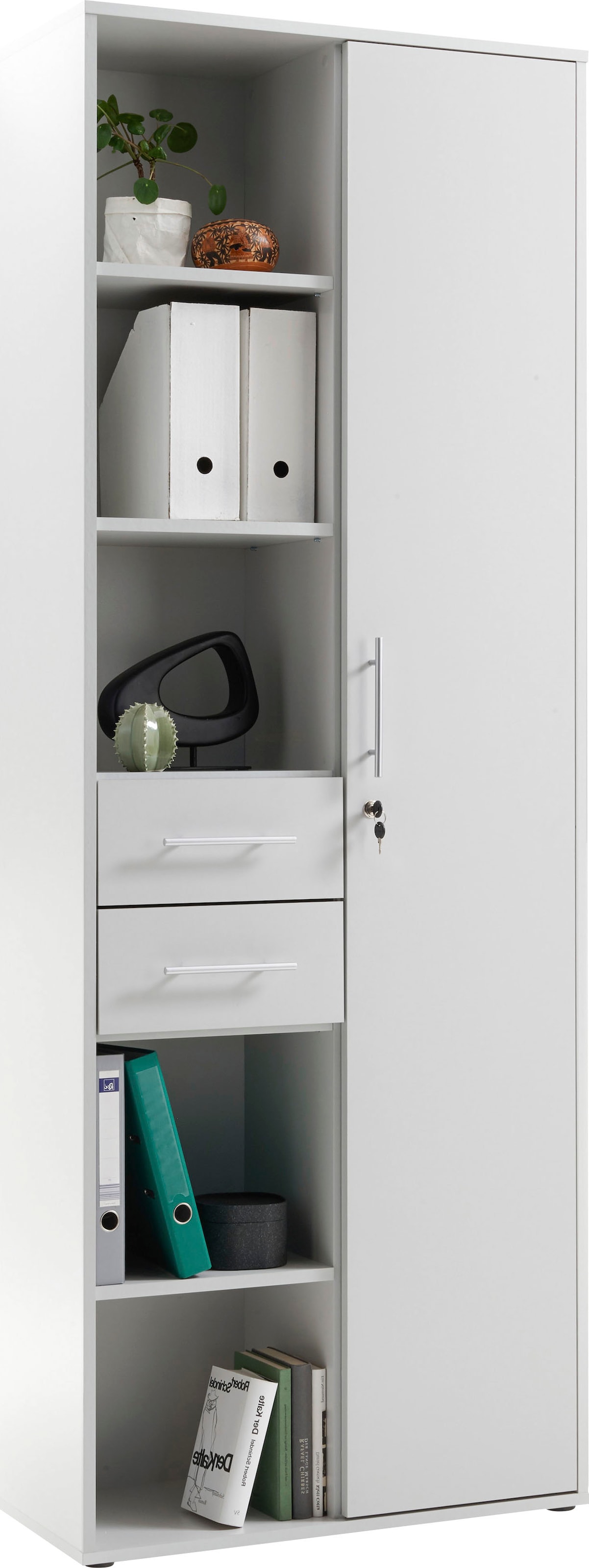 BEGA OFFICE Aktenschrank »Pronto« Büroschrank Grau abschliessbar, Mehrzweckschrank