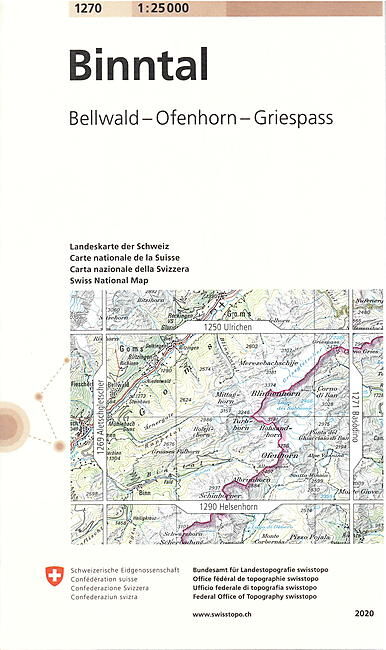 BUNDESAMT - 1270 BINNTAL ECHELLE 1 25 000