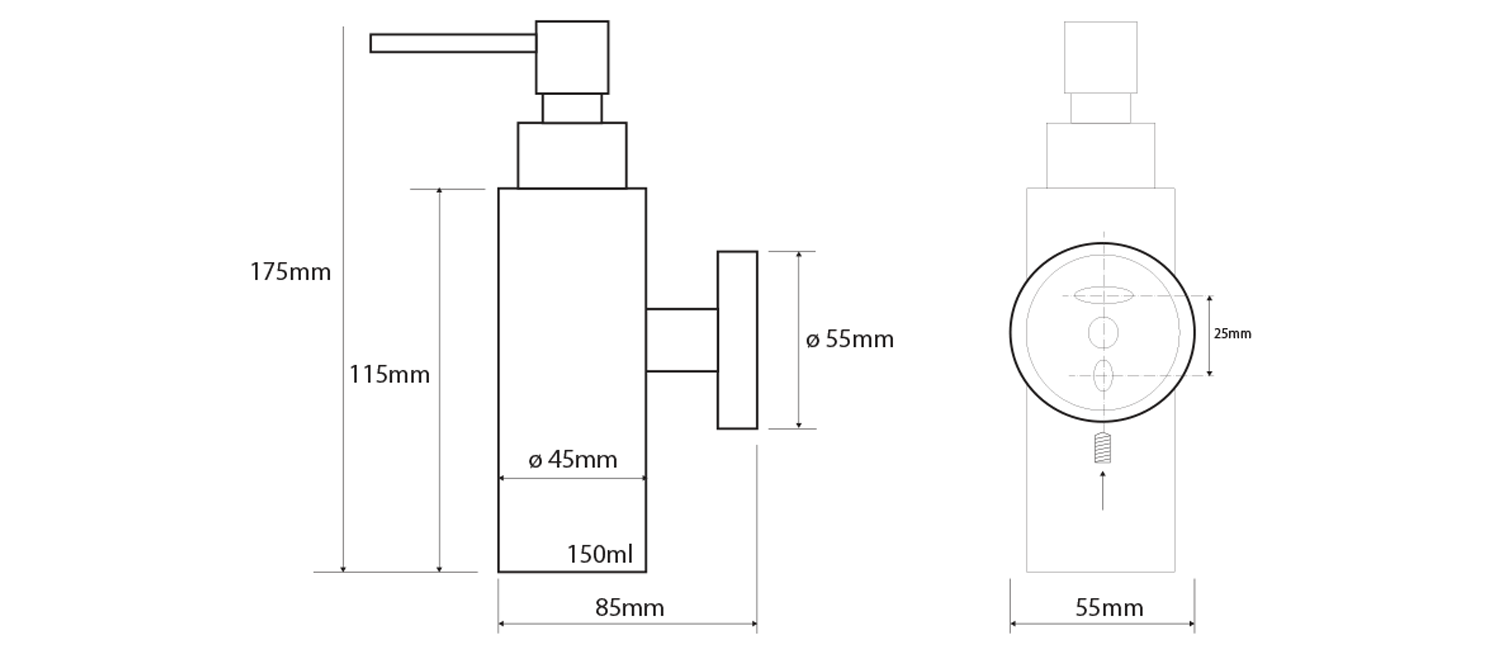 Sapho X-Steel zeeppompje RVS geborsteld
