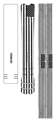 Kit de Protection Cadre Dyedbro Frame American Flag Noir