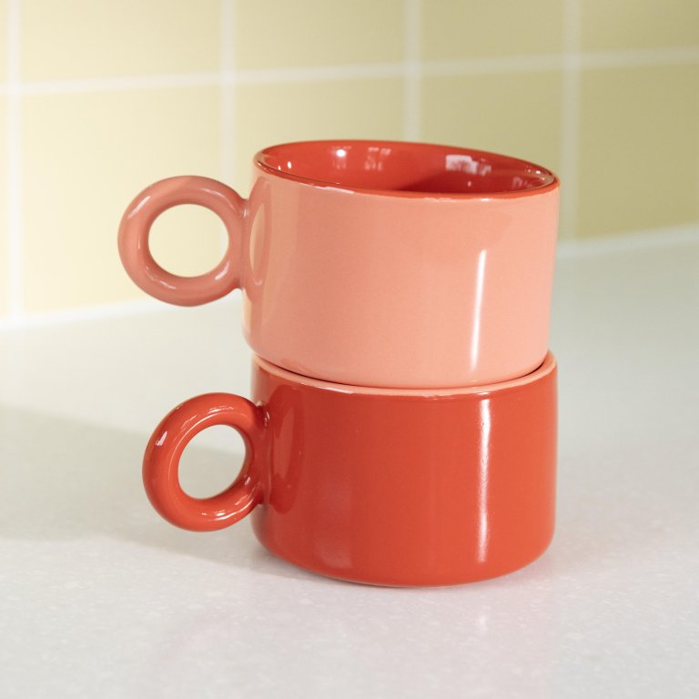 &klevering Chiquito koffie mok set van 2 blauw