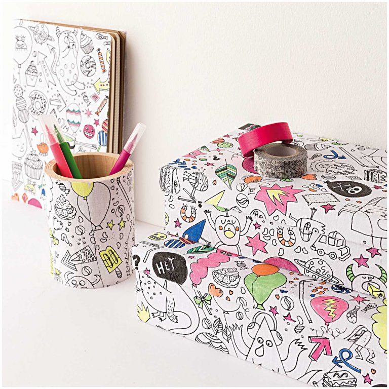 Klebeband Set Paper Poetry zum Ausmalen