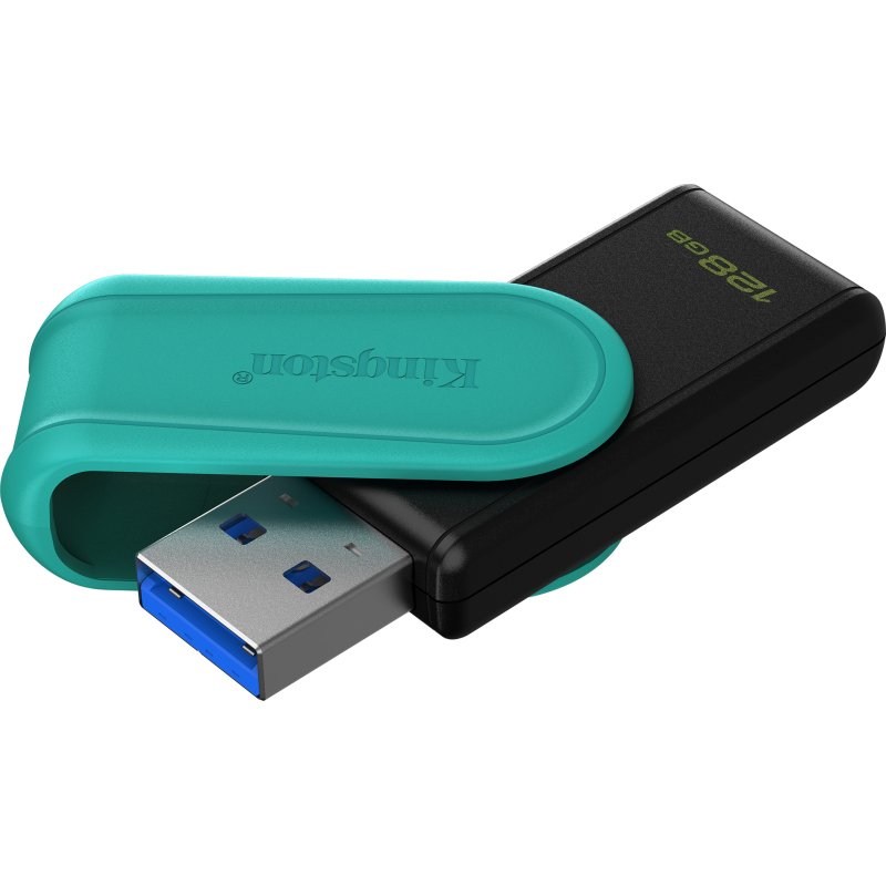 Kingston Technology DataTraveler 128GB Portable USB 3.2 Gen 1 Exodia S (Noir/Turquoise)