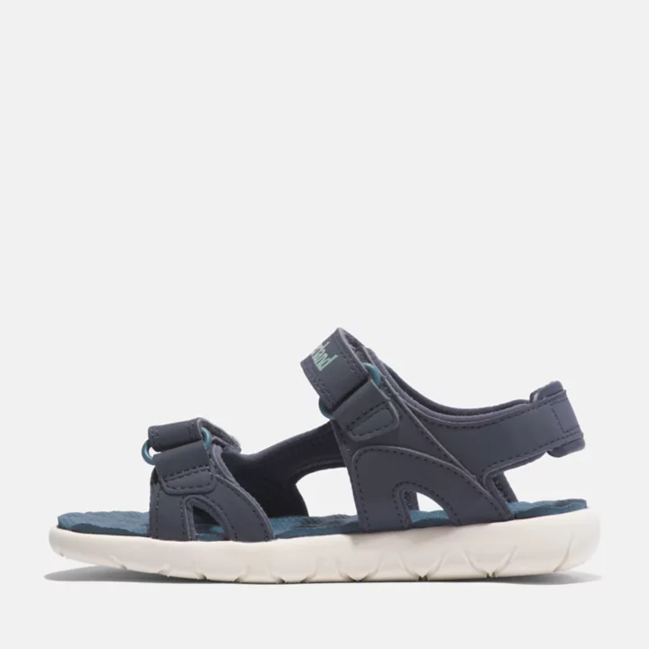 Sandale à double bride Perkins Row pour enfant en bleu foncé