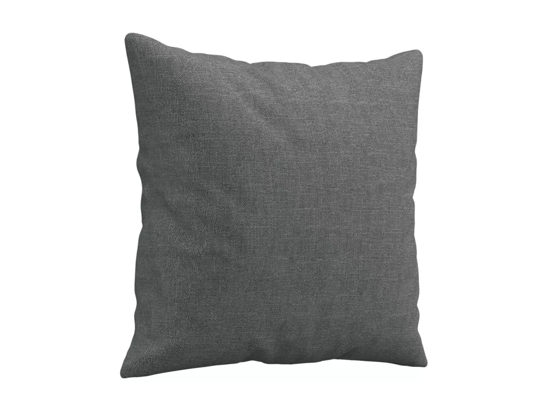 Ensemble de canapés 3 pièces coussins gris foncé tissu