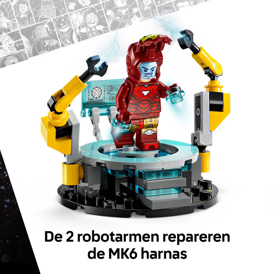LEGO Marvel Iron Mans laboratorium: harnasruimte 76315