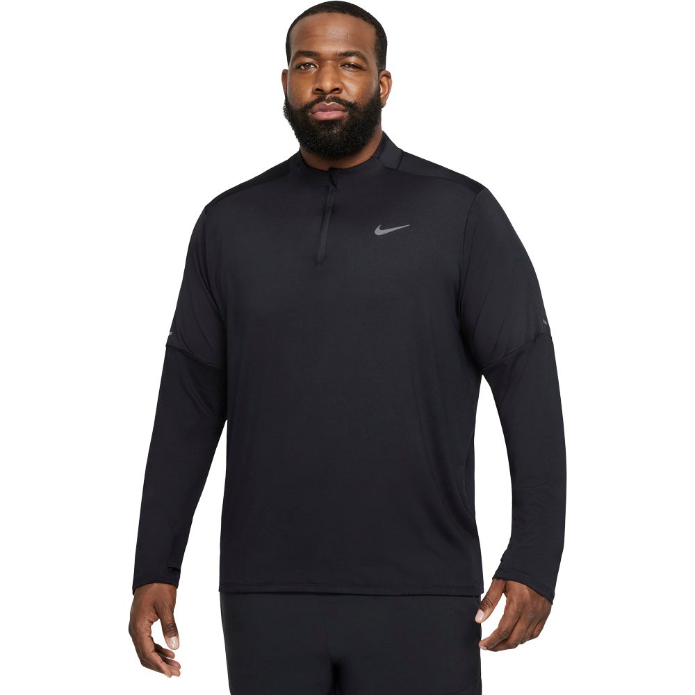Nike Dri-Fit 1/2 Zip Longsleeve Herren black
