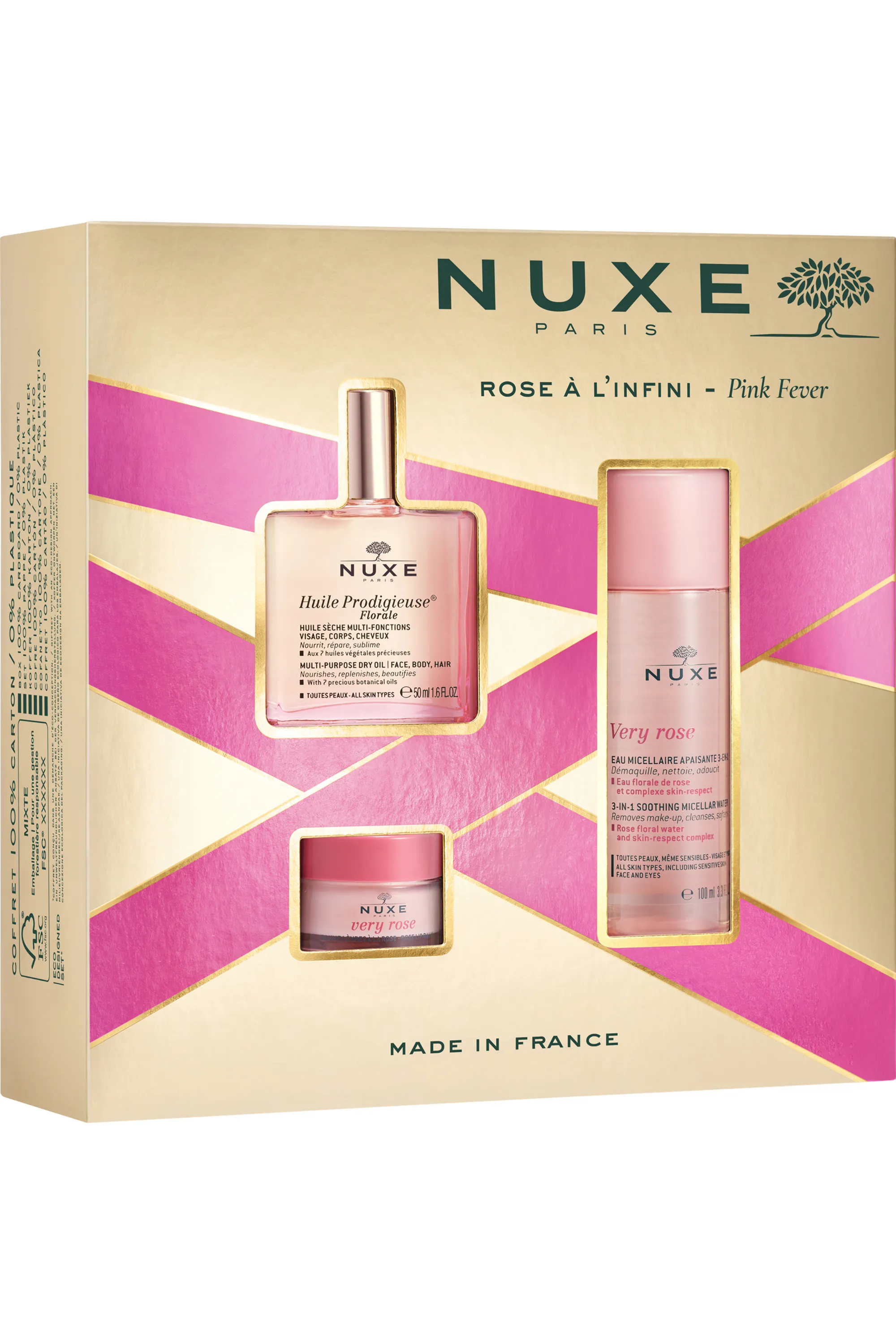 Nuxe Coffret soin visage Rose à l’infini avec l’Huile Prodigieuse® Florale 50ml-150 ml