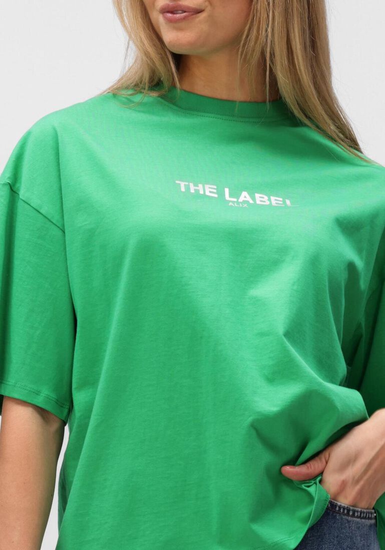 groene alix the label t-shirt ladies knitted the label t-shirt