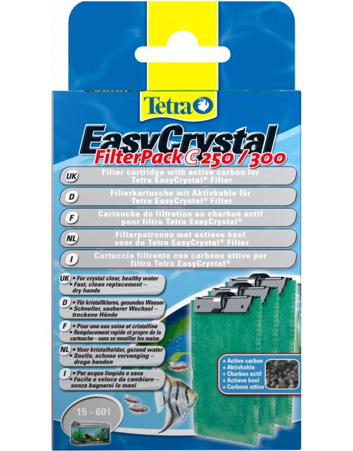Tetra Tec Easycrystal Filterpack - Filtermateriaal - 250\/300 l Activekool