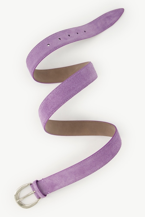 Gürtel, Suede, Velourslederoptik, Metallic-Schließe