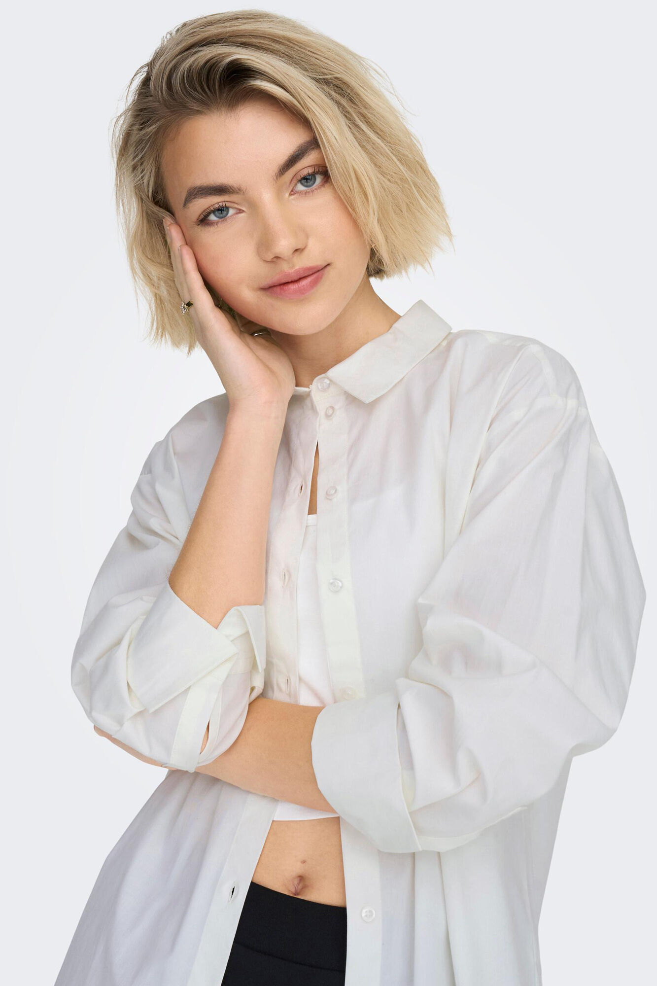 Camisa de manga comprida oversized