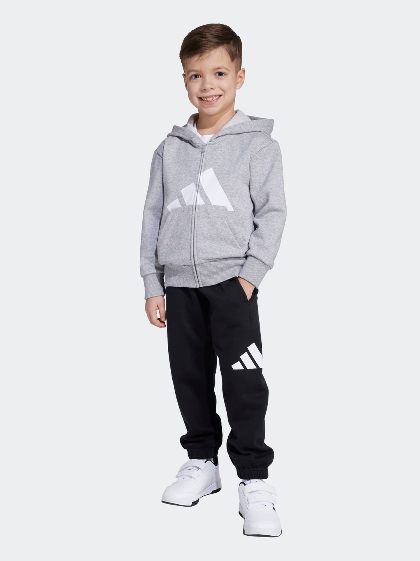 Big Logo Fleece Full Zip Track Suit Kids