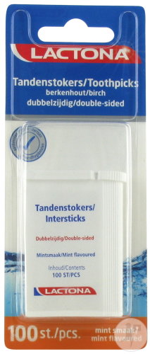 Lactona Cure-Dents Intersticks Goût Menthe 100 Pièces
