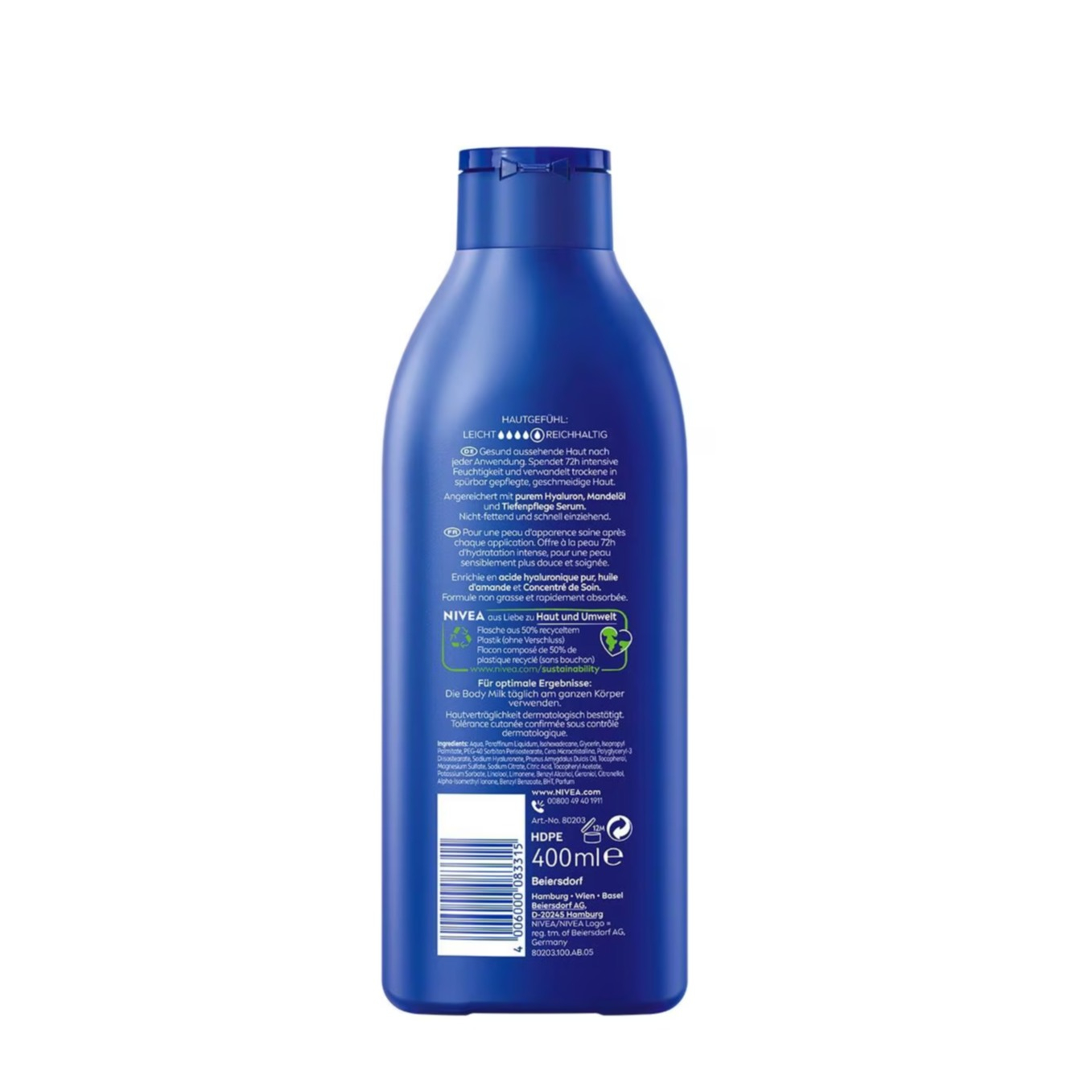 (400ml) Reichhaltige Body Milk Trockene / Sehr Trockene Haut (80203)