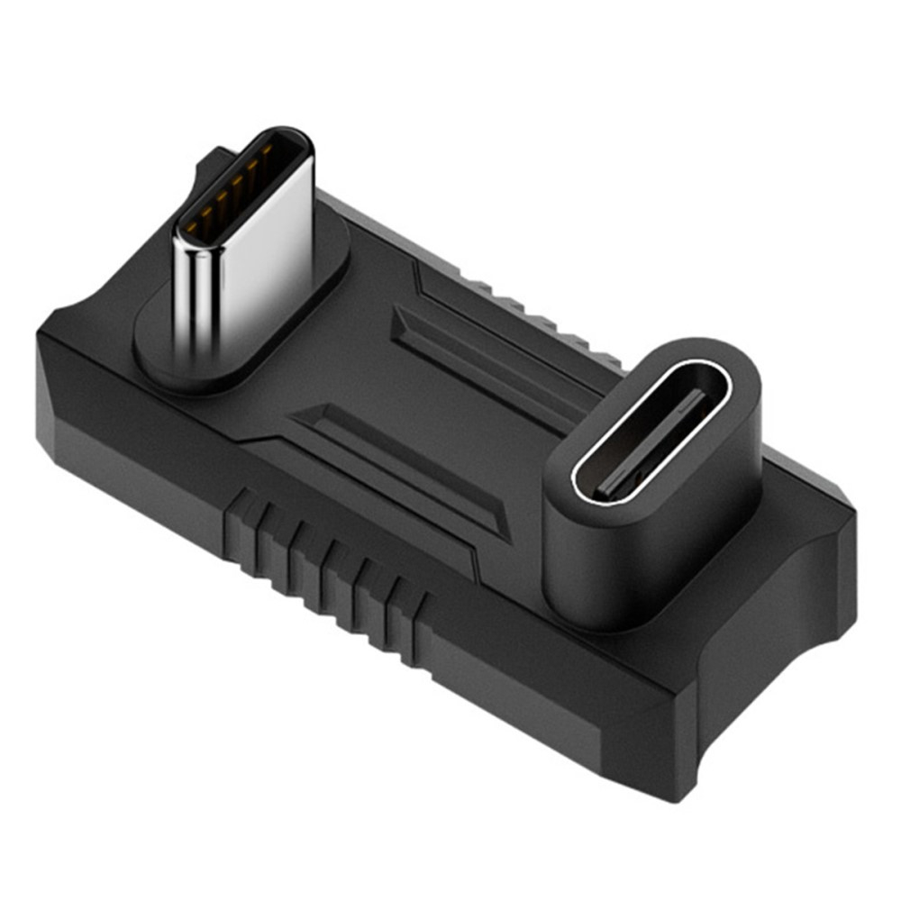 (140W) Steam Deck / OLED / Asus ROG Ally USB C auf USB C Lade und Daten Adapter Stecker 360 Grad-Winkel (8K@60Hz) - Schwarz