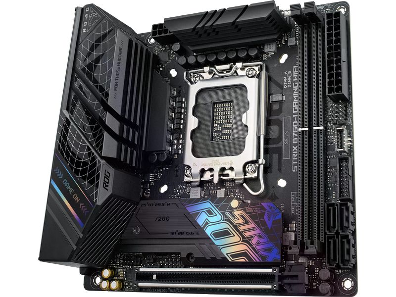 ASUS ROG Mainboard ROG STRIX B760-I GAMING WIFI Gaming Mini ITX-Motherboard mit WLAN und B760 Chipsatz