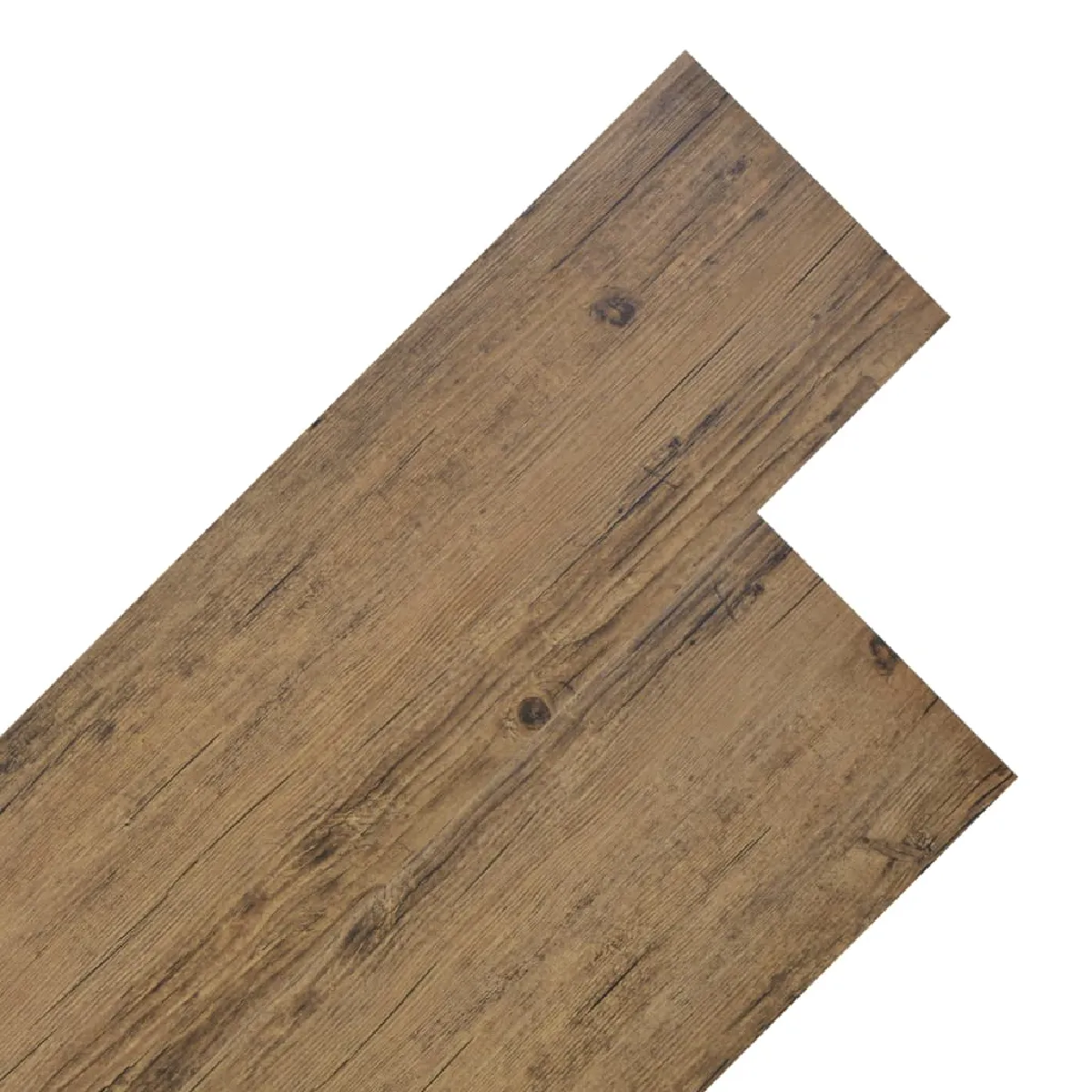 vidaXL - Planches de plancher PVC 5,26 m² - Marron noyer