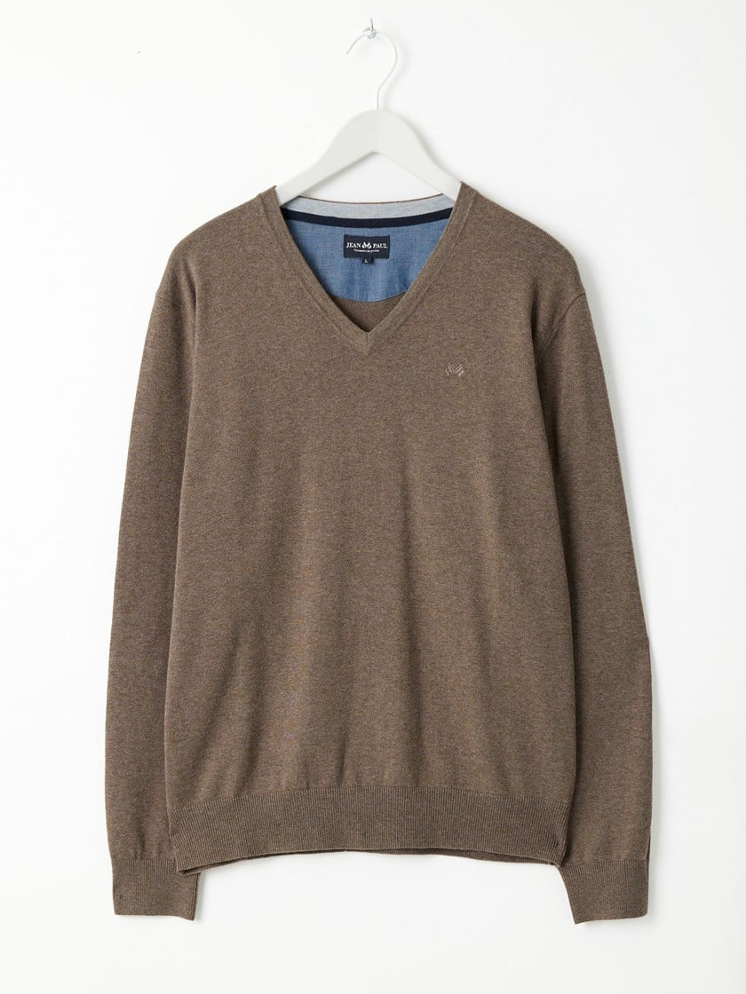 Gerard v-neck Shitake