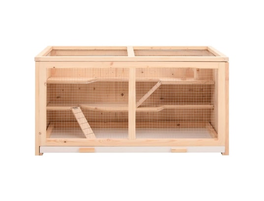 VIDAXL - Cage à hamster 104x52x54 cm bois massif de sapin