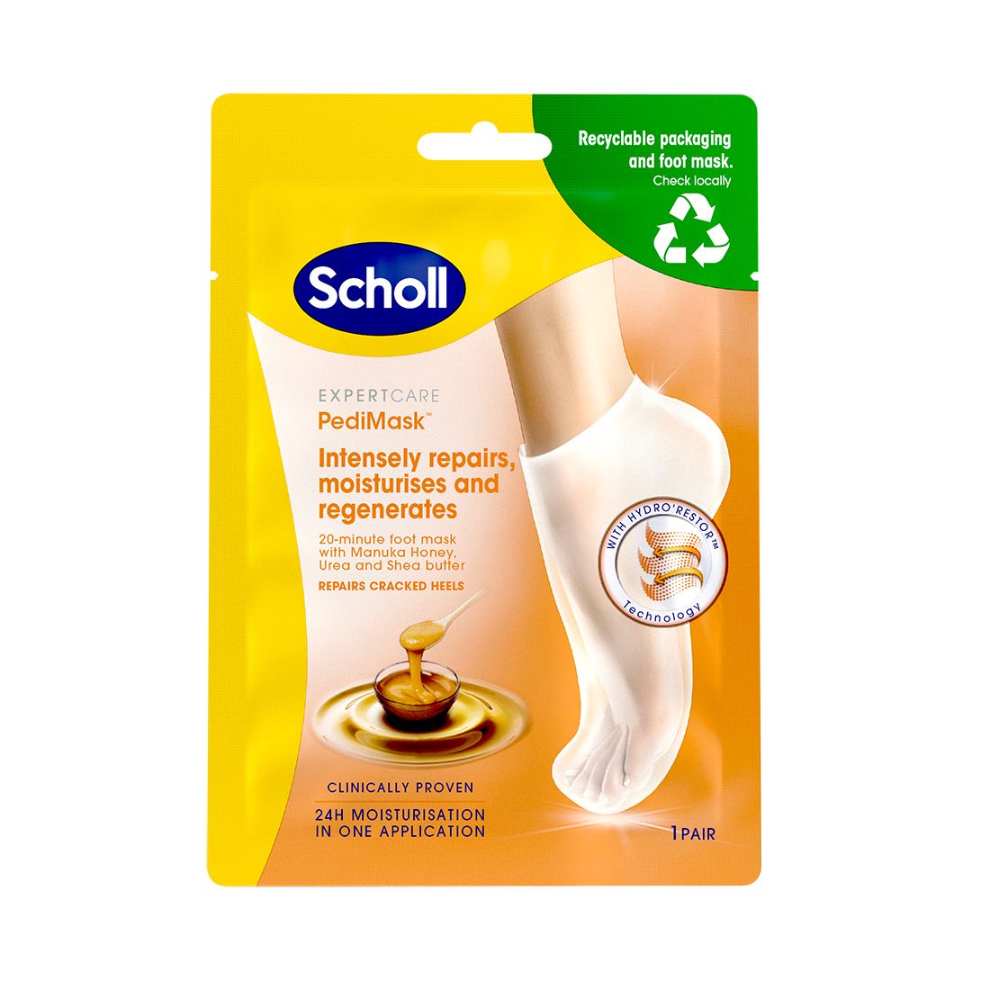 PediMask Manuka Honey Fotmaske