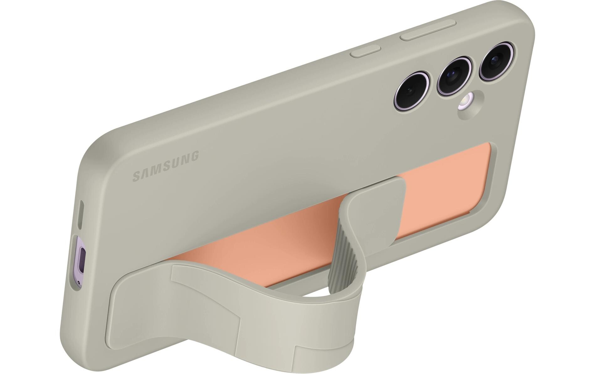 Back Cover Standing Grip Galaxy Galaxy A55 5G GrauSchutzhülle mit Standfunktion für das Samsung Galaxy A55 5G