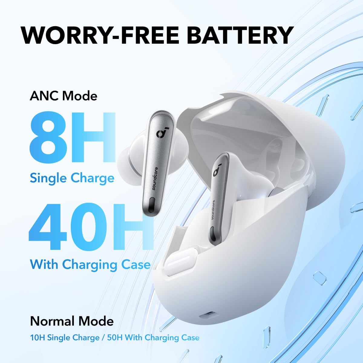 Liberty 4 NC TWS Bluetooth 5.3 In-Ear Kopfhörer mit aktiver Geräuschunterdrückung (A3947G21) - Clear White