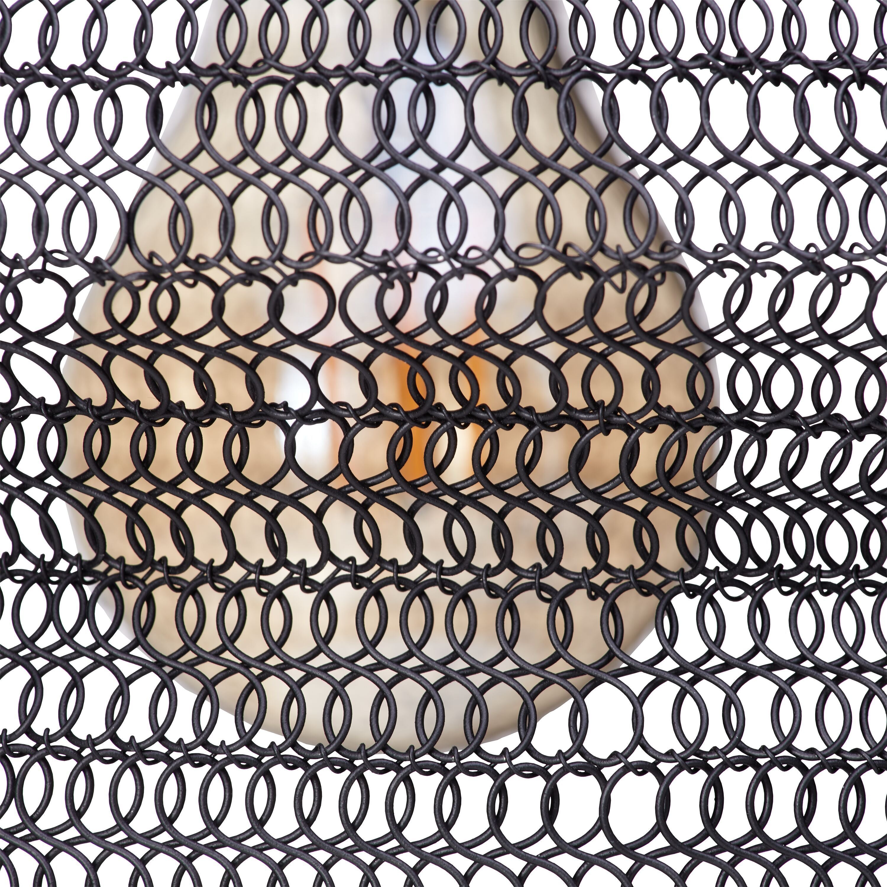 ROBERTO Hängeleuchte - Schwarz / B: 33.0 cm x T: 33.0 cm x H: 210.0 cm