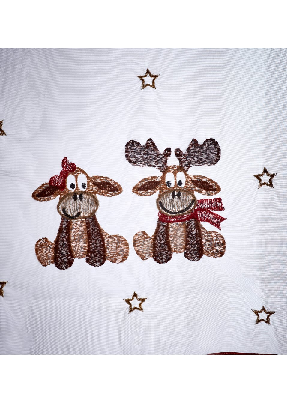 Brise-bise à broderie élan