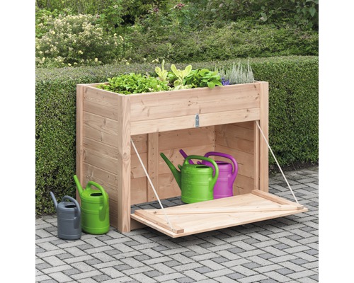 Konsta verhoogde tuinbak met onderkast, 127x69x95 cm, Douglasspar