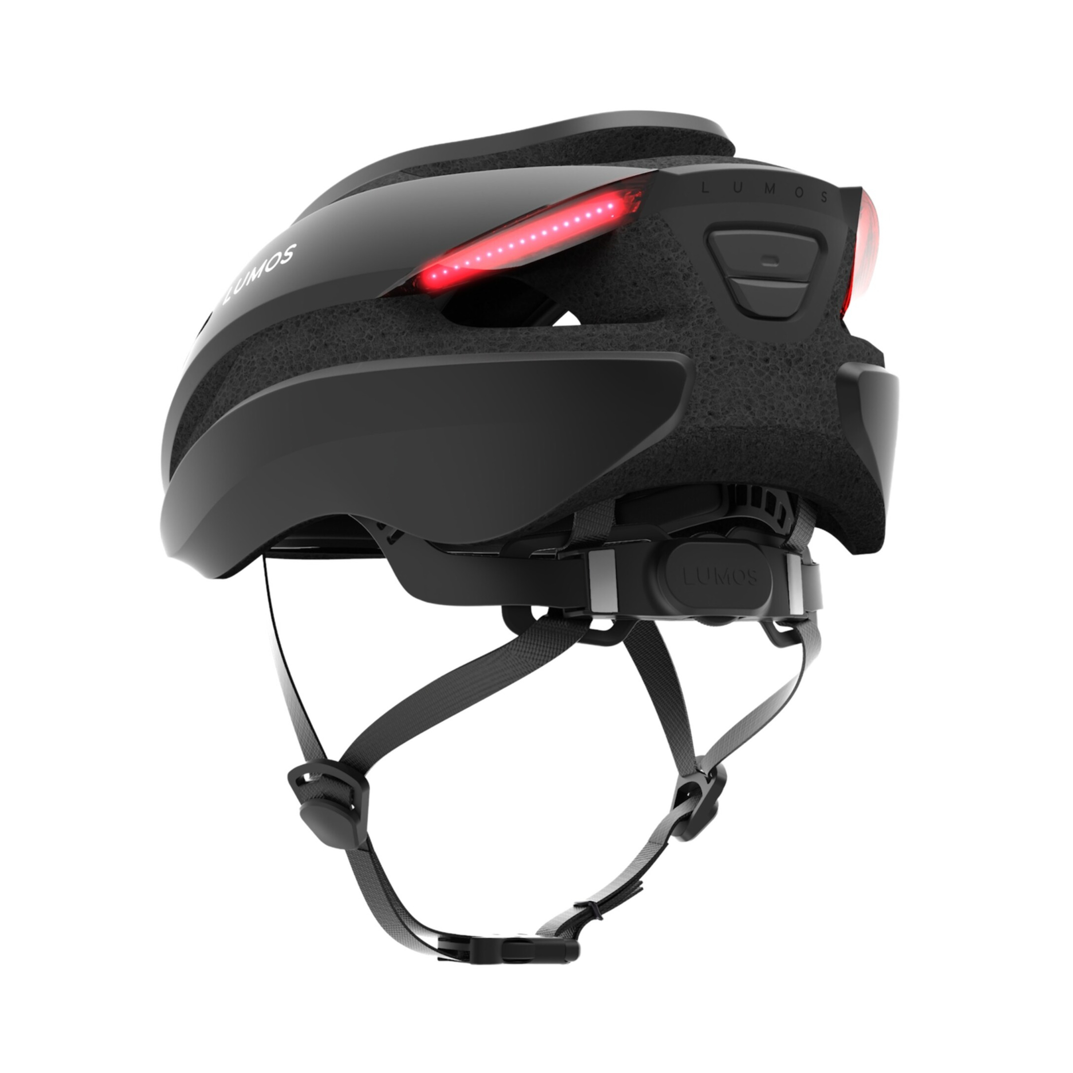 (Gr. M/L) Ultra Mips Verstellbarer Fahrrad Helm Velo Kopf Schutz mit Front- und Rücklicht / Blinkerfunktion - Schwarz