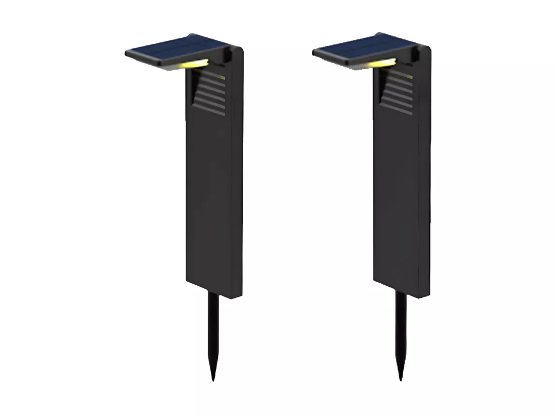 Lot de 2 balises solaires OSTRY Noir Plastique 150LM